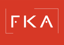 FKA_logo_hvitt_an_stafa_raudur_bakgrunnur